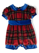 Tutina per neonata Jesurum Baby rosso con motivo tartan PICCOLO CA DA MOSTO 21 JESURUM KIDS 