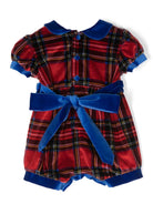 Tutina per neonata Jesurum Baby rosso con motivo tartan PICCOLO CA DA MOSTO 21 JESURUM KIDS 