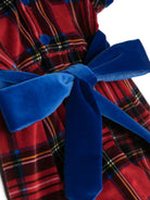 Tutina per neonata Jesurum Baby rosso con motivo tartan PICCOLO CA DA MOSTO 21 JESURUM KIDS 
