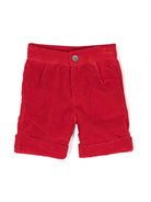 Shorts con ruches per neonato La Stupenderia rosso con orlo con risvolto CCBR53 V28 LA STUPENDERIA KIDS 