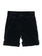 Shorts con ruches per neonato La Stupenderia blu con dettaglio con pince CCBR53 V46 LA STUPENDERIA KIDS 