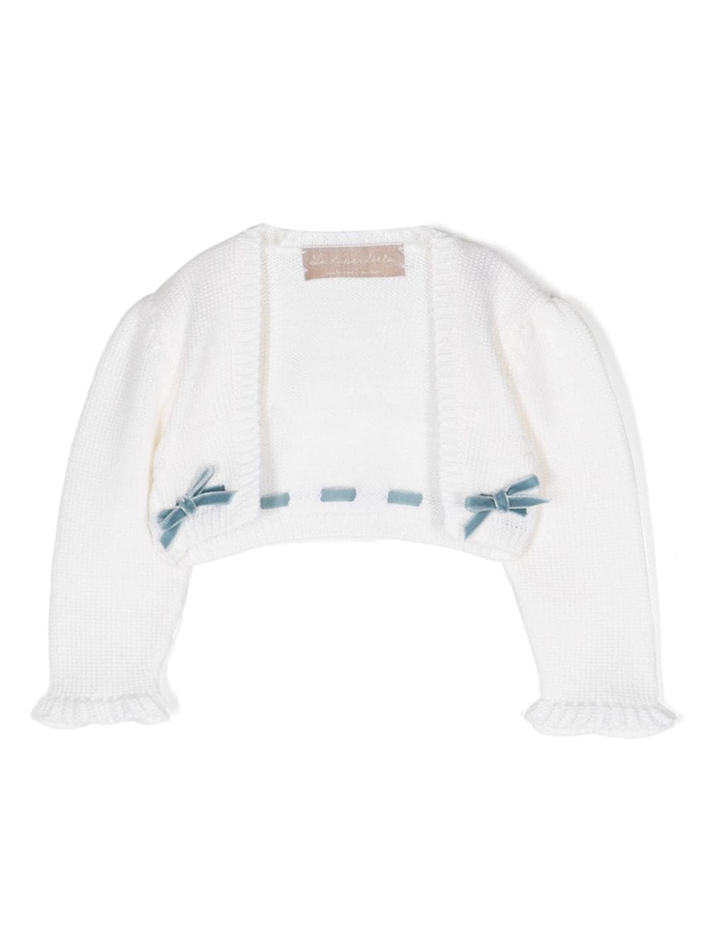 Cardigan crop per neonata La Stupenderia bianco con fiocco WCSP64 AZZ LA STUPENDERIA KIDS 