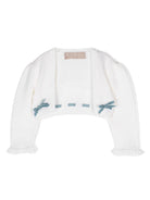 Cardigan crop per neonata La Stupenderia bianco con fiocco WCSP64 AZZ LA STUPENDERIA KIDS 