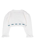 Cardigan crop per neonata La Stupenderia bianco con fiocco WCSP64 AZZ LA STUPENDERIA KIDS 