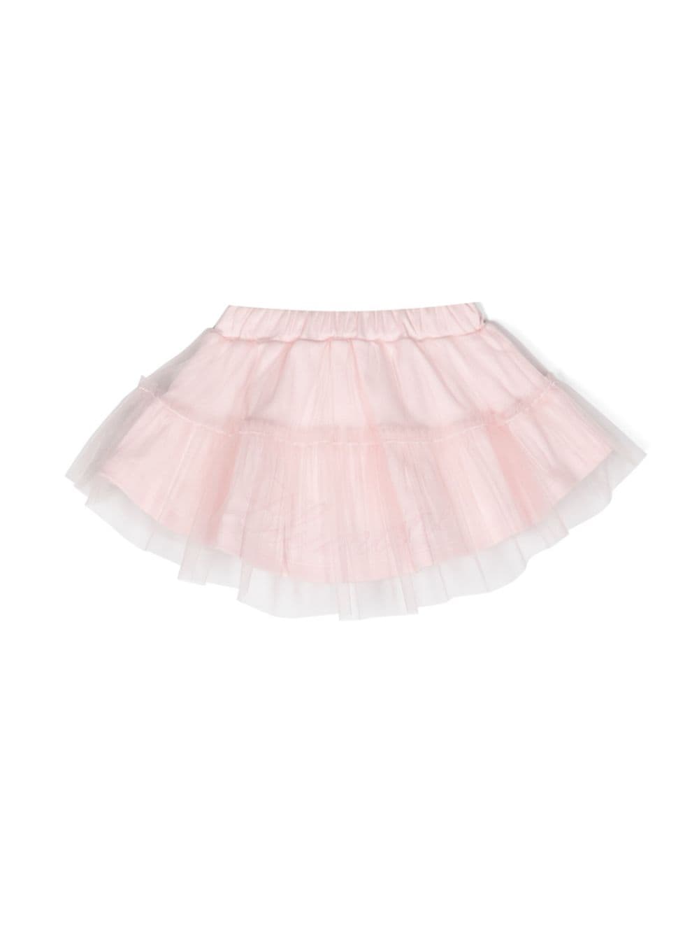 Skirt with tulle layer