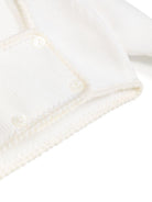 Cardigan doppiopetto per neonata La Stupenderia bianco con scollo quadrato WBSC60 800 LA STUPENDERIA KIDS 