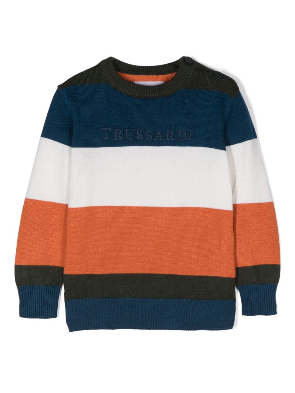 TRUSSARDI JUNIOR TIA24061MANBSTRIP.ORANG.A/BLUE N