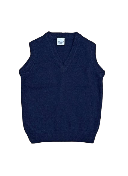 Gilet di lana per bambino Baroni blu con scollo a V 8835 BLU BARONI KIDS 