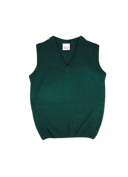 Gilet di lana per bambino Baroni verde con scollo a V 8835 VERDE BARONI KIDS 
