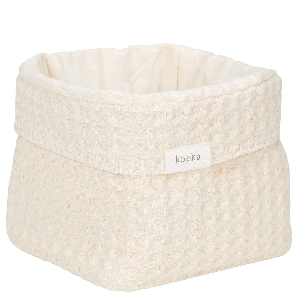 Cesto per prodotti neonato Koeka Anversa naturale bianco con tessuto a nido d'ape 1015-11-020 110 KOEKA KIDS 