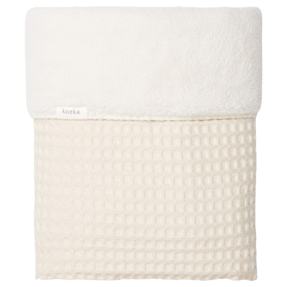 Coperta per culla Teddy Oslo naturale/ciottolo bianco 1015-44-020 110230 KOEKA KIDS 
