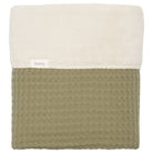 Coperta per culla Teddy Oslo naturale/ciottolo verde 1015-44-020 746 KOEKA KIDS 