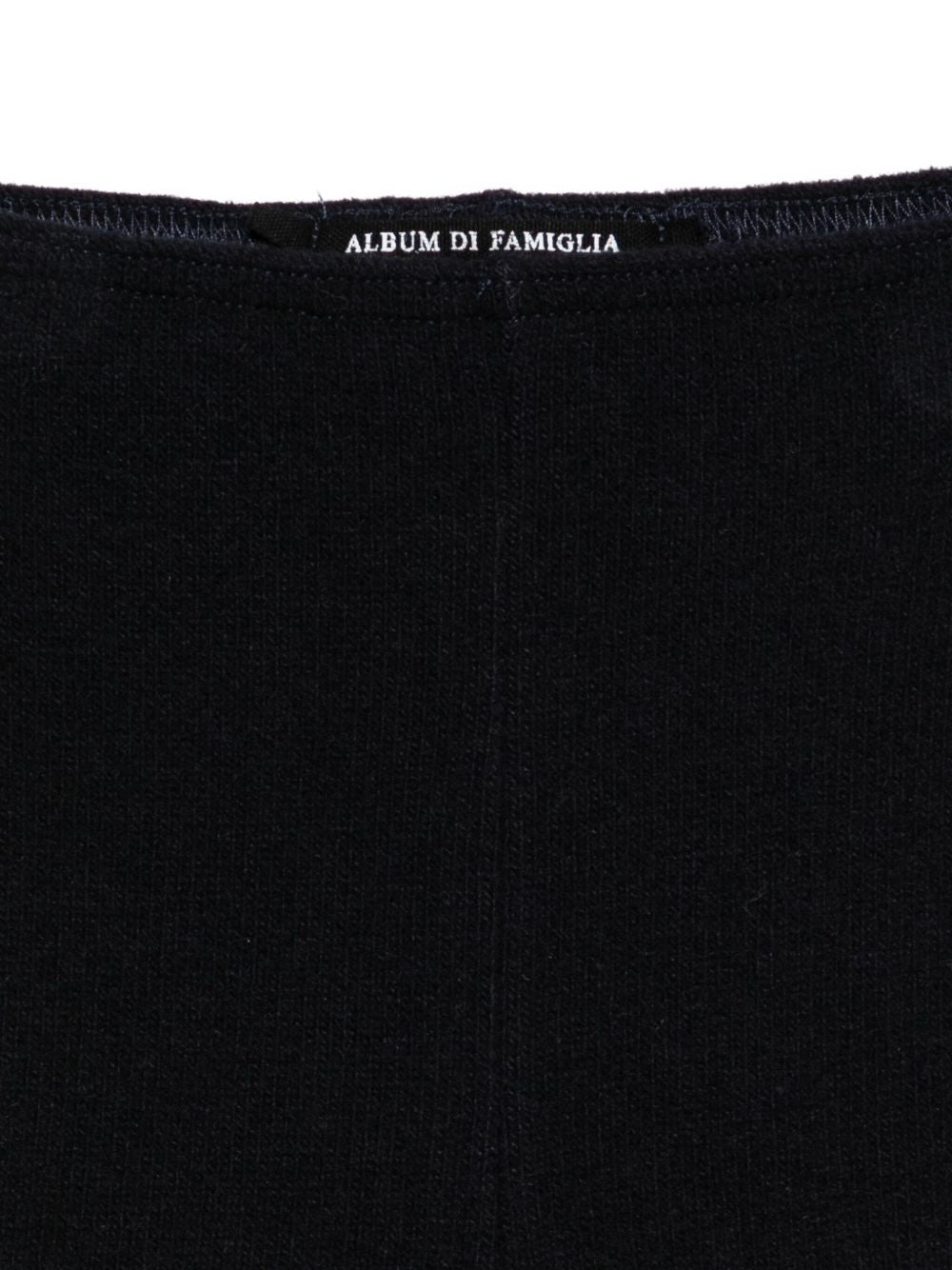 Pantaloni per neonata Album Di Famiglia Kids neri con elastico in vita 25W23276 INK ALBUM DI FAMIGLIA KIDS 