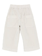 Pantaloni per neonata Album di Famiglia Kids beige con tasche posteriori applicate 25W23381 OM ALBUM DI FAMIGLIA KIDS 