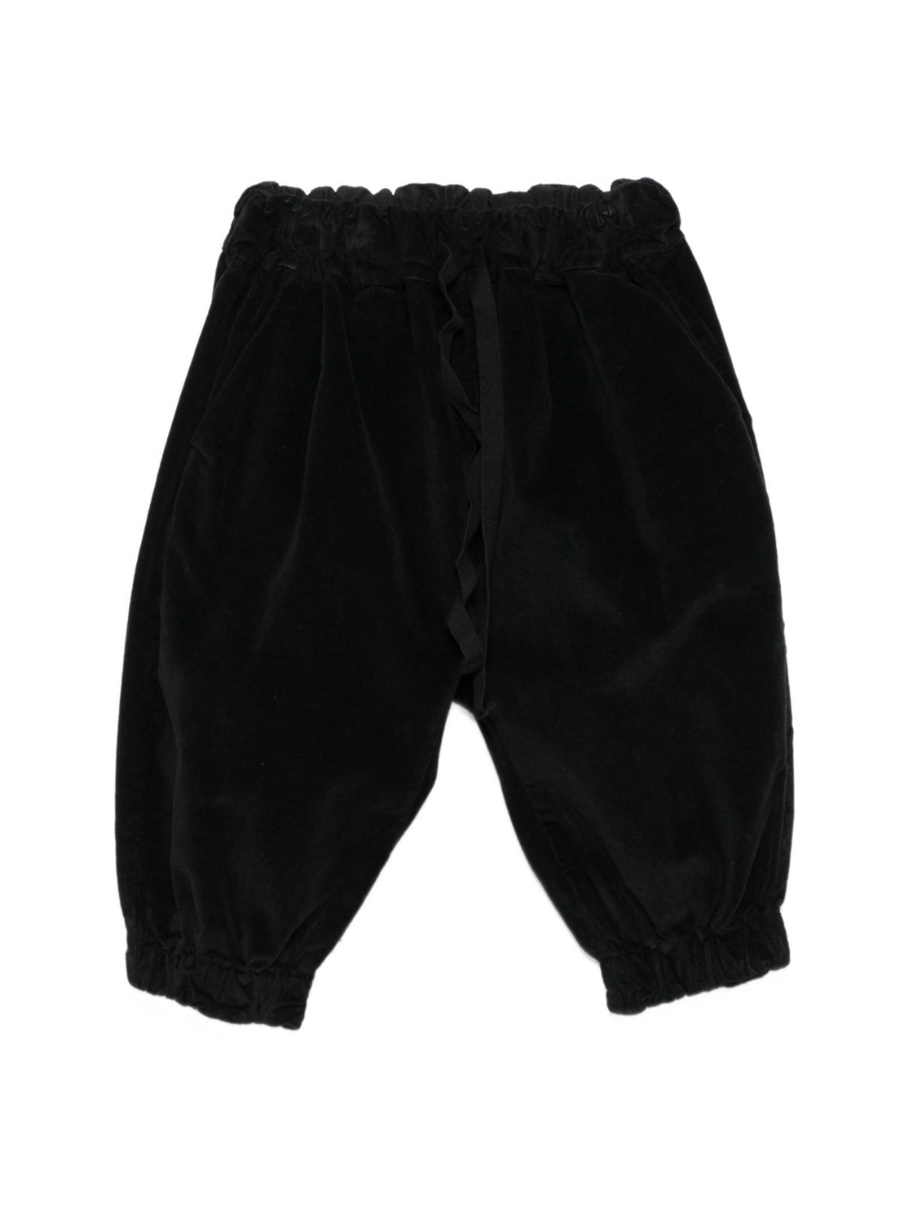 Pantaloni per neonato Album di Famiglia Kids neri con polsini elasticizzati 25W23389 BK ALBUM DI FAMIGLIA KIDS 