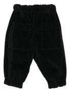 Pantaloni per neonato Album di Famiglia Kids neri con polsini elasticizzati 25W23389 BK ALBUM DI FAMIGLIA KIDS 