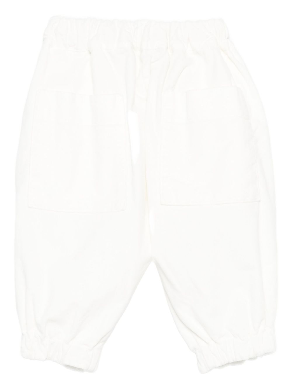 Pantaloni per neonato Album di Famiglia Kids bianchi con polsini elasticizzati 25W23389 M ALBUM DI FAMIGLIA KIDS 