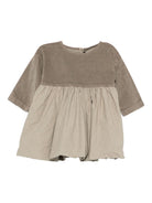 Abito per neonata Album Di Famiglia Kids beige con modello a pannelli 25W31099 MG ALBUM DI FAMIGLIA KIDS 