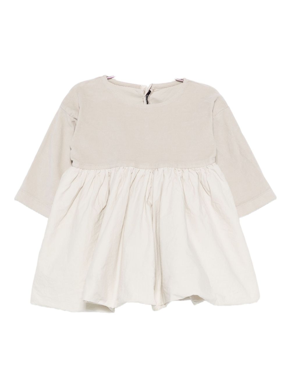 Abito per neonata Album Di Famiglia Kids beige con modello a pannelli 25W31099 OM ALBUM DI FAMIGLIA KIDS 