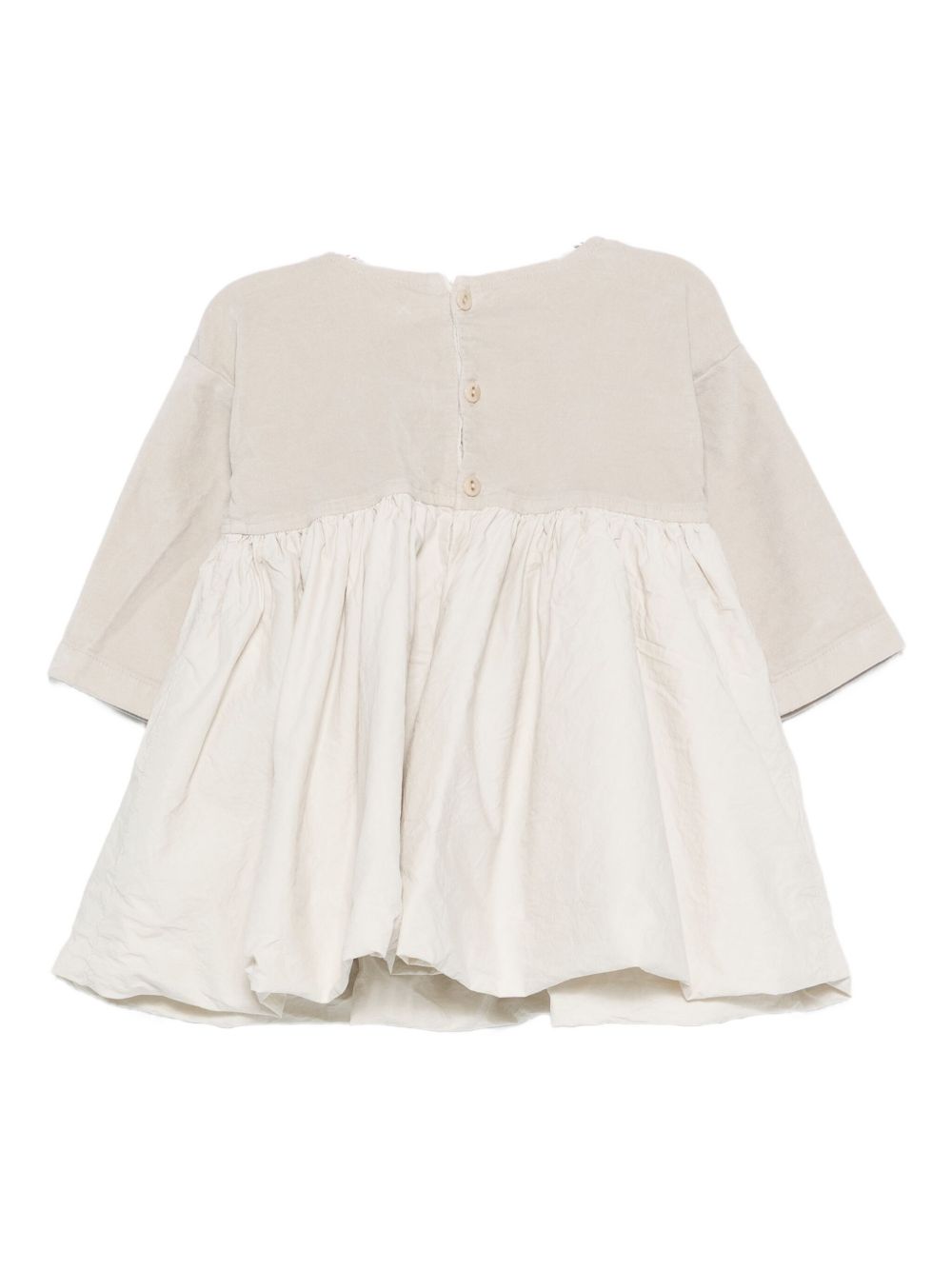 Abito per neonata Album Di Famiglia Kids beige con modello a pannelli 25W31099 OM ALBUM DI FAMIGLIA KIDS 