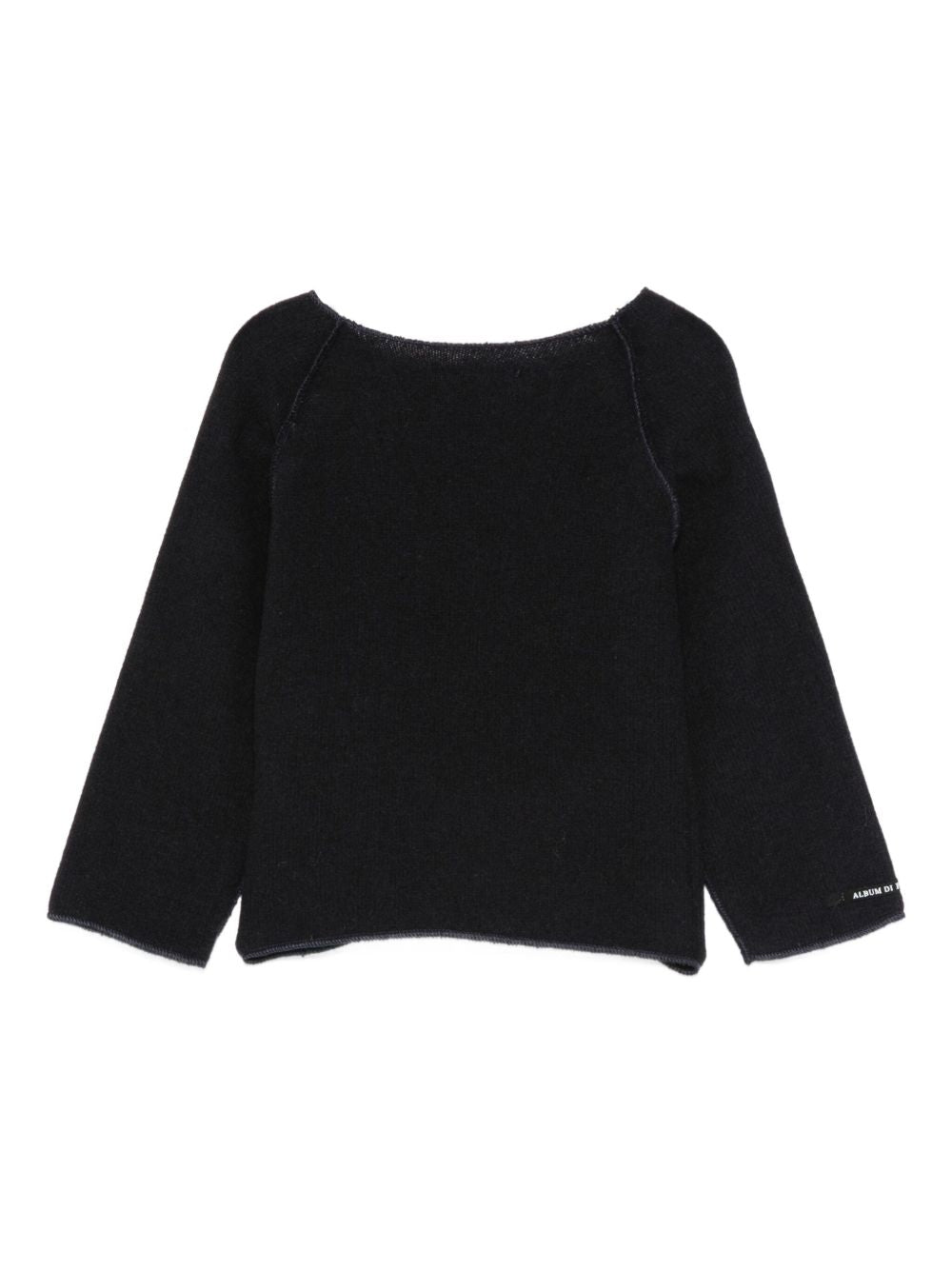 Maglione per neonata Album Di Famiglia Kids blu con scollo a barca 25W40227 INK ALBUM DI FAMIGLIA KIDS 