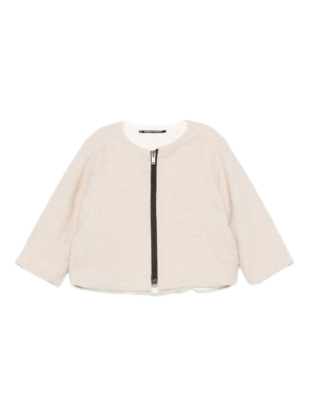 Giubbino per neonata Album Di Famiglia Kids beige con zip frontale 25W#42041 N ALBUM DI FAMIGLIA KIDS 