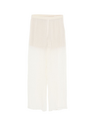 Pantaloni per donna ALYSI bianchi con vita alta plissettata 165107 A5011 LT ALYSI 