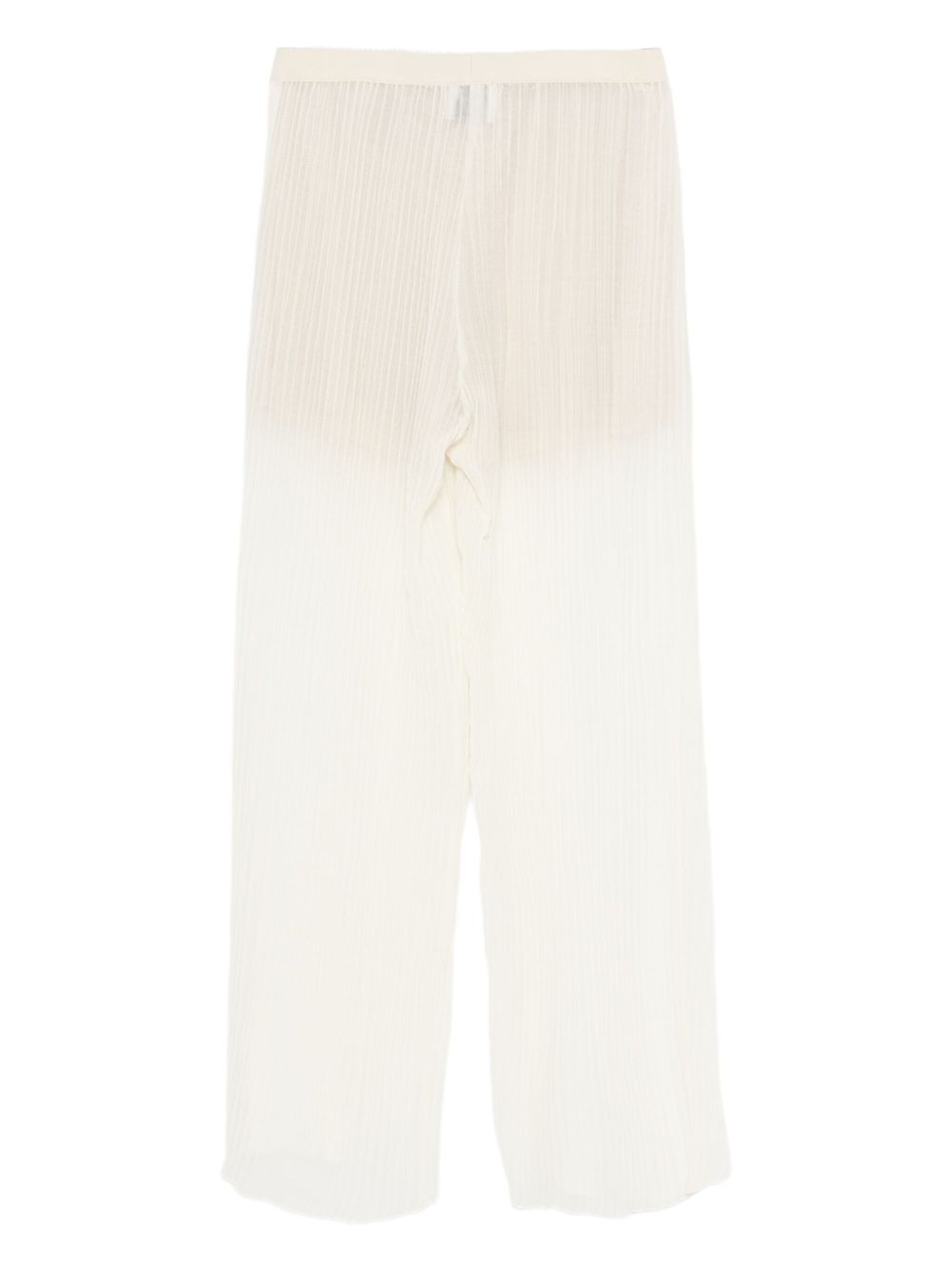 Pantaloni per donna ALYSI bianchi con vita alta plissettata 165107 A5011 LT ALYSI 