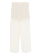 Pantaloni per donna ALYSI bianchi con vita alta plissettata 165107 A5011 LT ALYSI 
