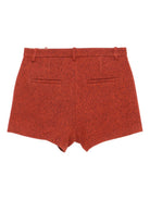 Shorts per donna ALYSI arancioni con patta e bottoni 165111 A5025 ORG ALYSI 