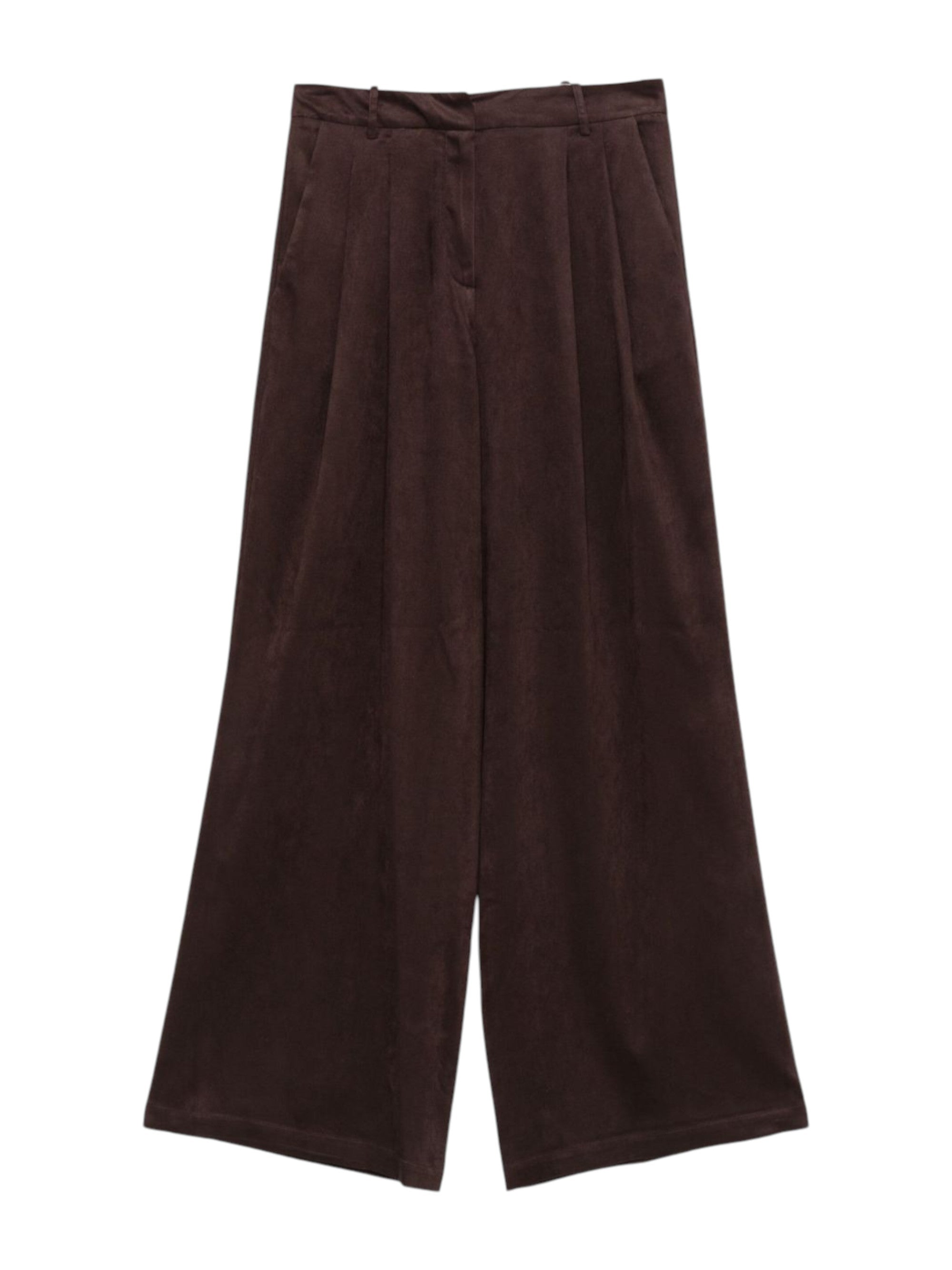 Pantaloni per donna ALYSI marroni con tasche posteriori 165130 A5042 CHOCO ALYSI 