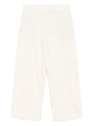 Pantaloni per donna ALYSI bianchi con chiusura frontale con bottoni 165141 A5049 BURRO ALYSI 