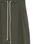 Pantaloni per donna Alysi verdi con dettagli plissettati 165163 A5211 MILIT ALYSI 