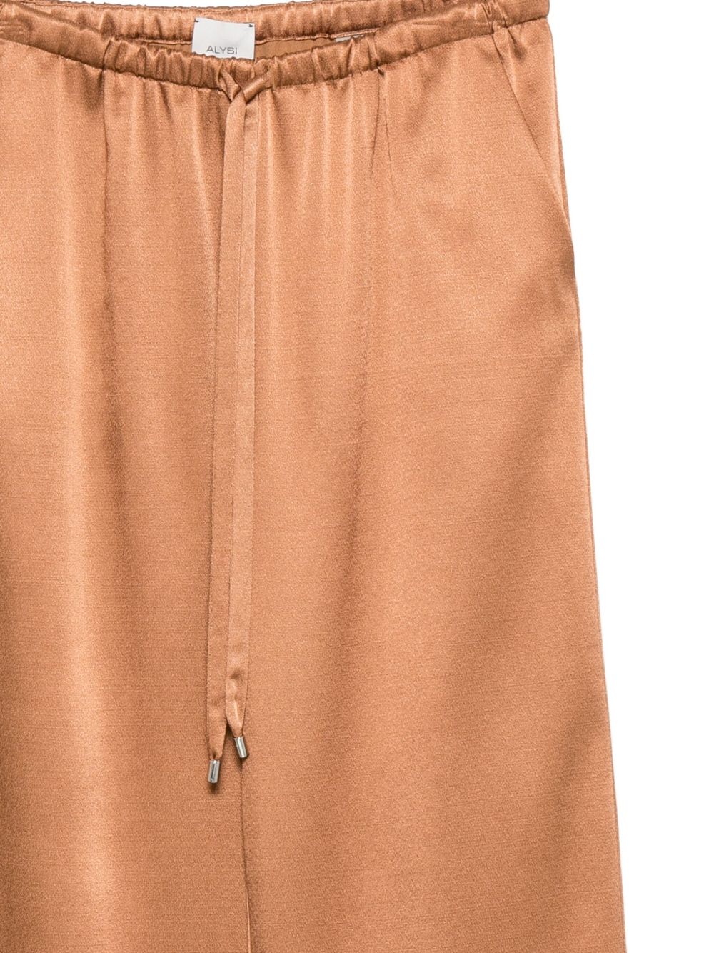 Pantaloni per donna Alysi marroni con coulisse 165181 A5239 CN ALYSI 