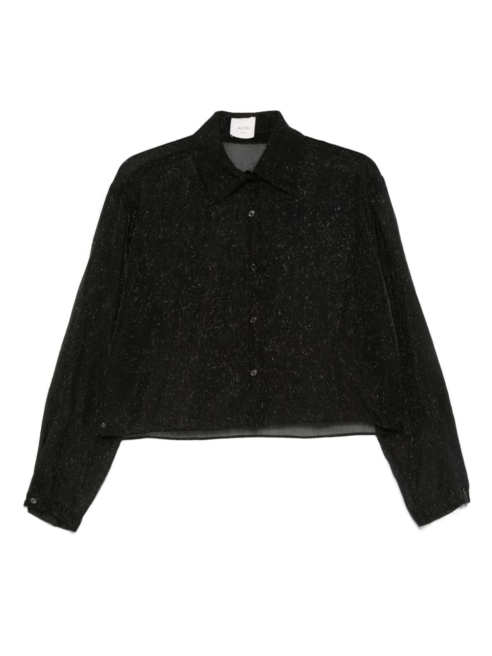 Camicia per donna Alysi nera con glitter 165219 A5007 NE ALYSI 