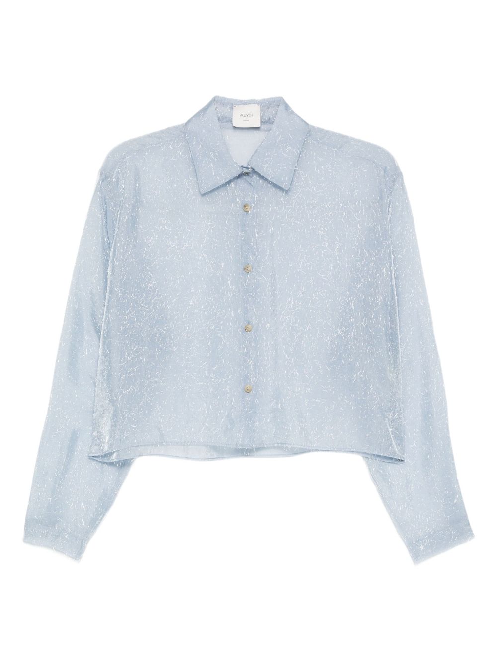 Camicia per donna Alysi azzurra con motivo screziato 165219 A5007 PL ALYSI 