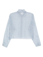 Camicia per donna Alysi azzurra con motivo screziato 165219 A5007 PL ALYSI 