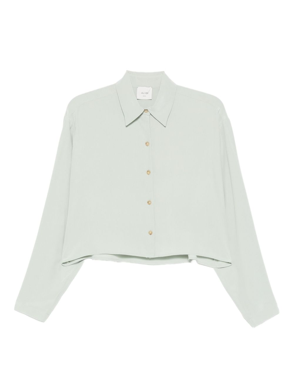 Camicia per donna Alyisi verde con chiusura a bottoni 165226 A5051 MENT ALYSI 