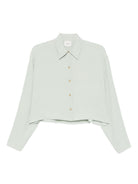 Camicia per donna Alyisi verde con chiusura a bottoni 165226 A5051 MENT ALYSI 