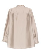 Camicia per donna Alysi beige con chiusura a bottoni 165242 A5202 MD ALYSI 