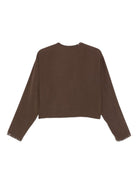 Camicia per donna ALYSI marrone con rifiniture ricamate 165260 A5228 CHOCO ALYSI 