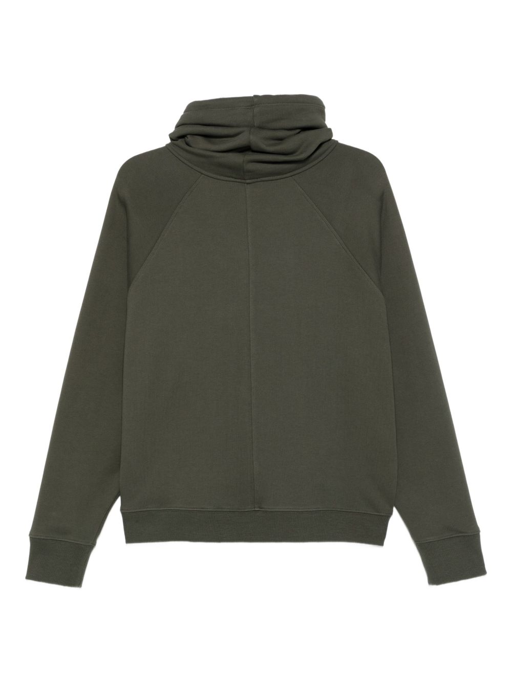 Felpa per donna Alysi verde con collo a lupetto 165423 A5211 MILIT ALYSI 