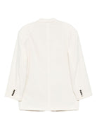 Blazer per donna Alysi bianco con texture a coste 165801 A5049 BURRO ALYSI 