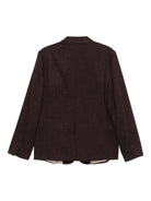 Blazer per donna ALYSI viola con motivo a quadri 165804 A5048 UV ALYSI 