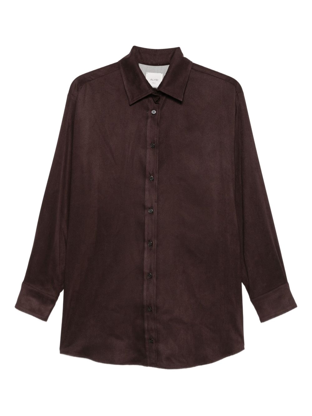 Camicia per donna ALYSI marrone con colletto classico 165814 A5042 CHOCO ALYSI 