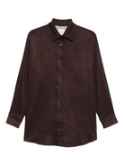 Camicia per donna ALYSI marrone con colletto classico 165814 A5042 CHOCO ALYSI 