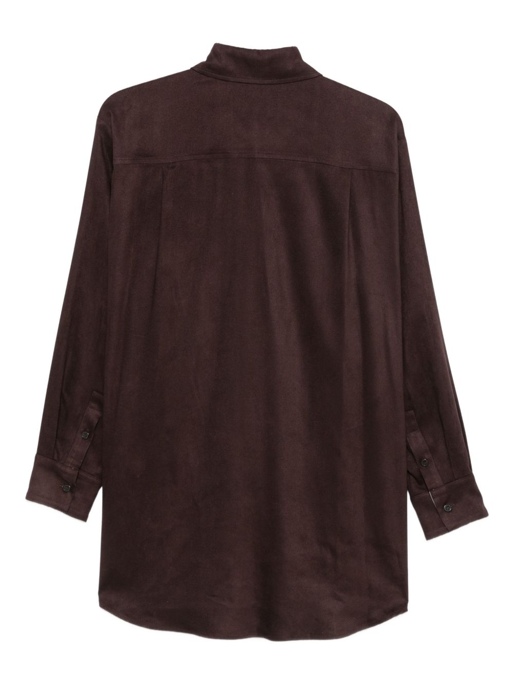 Camicia per donna ALYSI marrone con colletto classico 165814 A5042 CHOCO ALYSI 