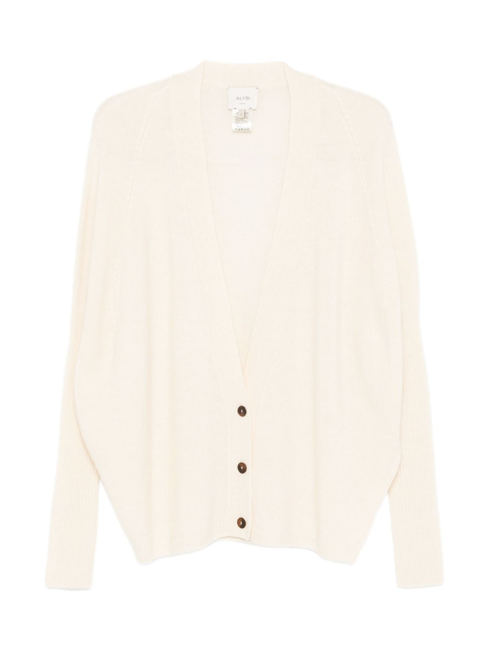 Cardigan per donna ALYSI bianco con scollo a V 265414 A5034 MERIN ALYSI 