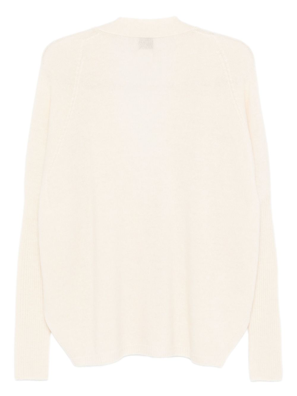 Cardigan per donna ALYSI bianco con scollo a V 265414 A5034 MERIN ALYSI 