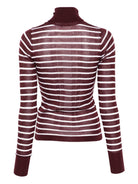 T-shirt  per donna ALYSI viola con collo alto 265455 A5050 UV/LT ALYSI 